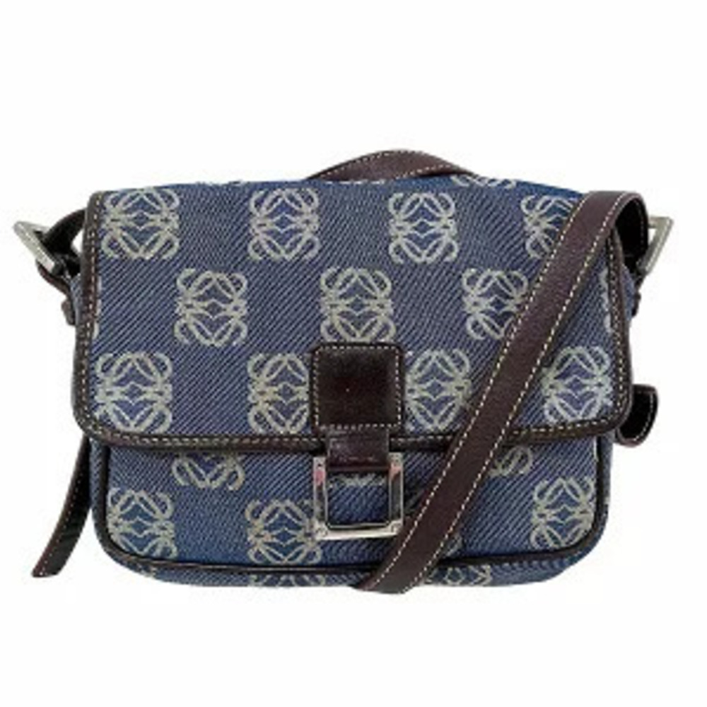Loewe Anagram Denim Bag Shoulder